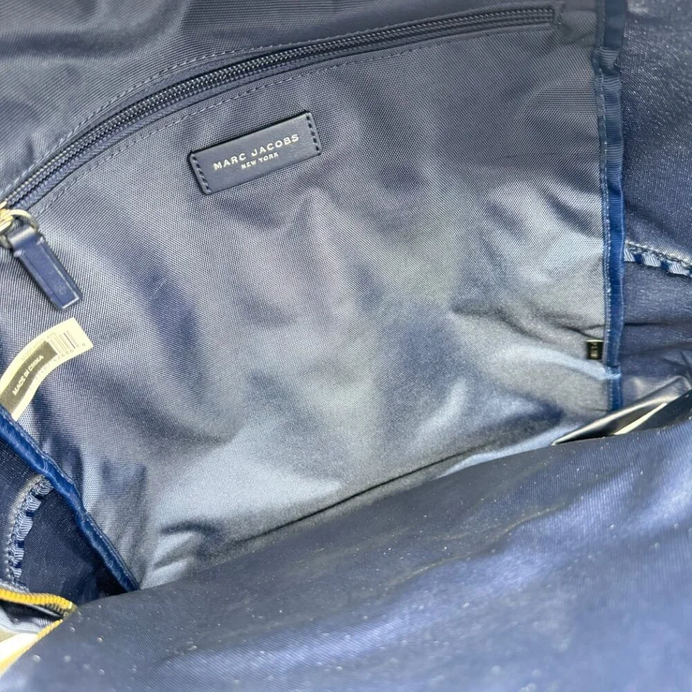 MARC JACOBS Trek nylon medium women's school backpack -Midnight blue